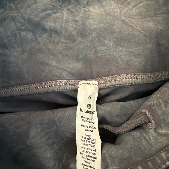 Lululemon Fast and Free High Rise Tight 25" Ice Wash Asphalt Grey 6 - Picture 8 of 9